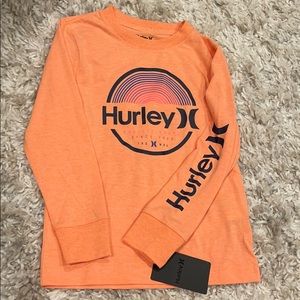 Little Boys Hurley Orange Frost Longe Sleeve